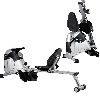 Rower and recumbent bike 2 in 1