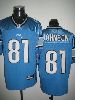 NFL jerseys Detroit Lions 81 Calvin Johnson blue Reebok Authentic Jerseys 2009