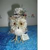 New design christmas sisal owl craft