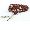 India Lobular Red Sandalwood along the Grain Prayer Beads