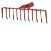 R104 LAWN RAKE, RED PAINTED 