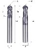 2 & 4 flute solid carbide ball end mills