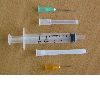 disposable syringe with needle