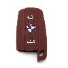 Embossed silicon logo car key cover for BMW