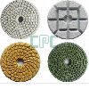 Wet/dry flexible diamond polishing pads