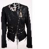 Autumn Women's Stand Collar PU Leather Jacket Short Coat Mini Lady Outerwear