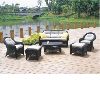 rattan sofa set