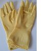 Long rubber Latex Household Gloves in natural rubber for cleaning and kitchen