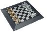 2 in 1 Magnetic Gold&Silver Chess & Checker 