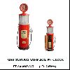 Wooden Gas Station Wine box / money bank / key box w/ clock