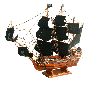 Nautical Wooden Pirate Fleet / Boat Model and historical boat replica / scale model