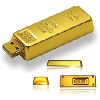 Gold bar USB flash drive