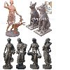 Cast iron statue animals