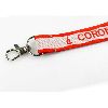 Cheap Custom Logo Printed Nylon Linking Woven Lanyard With Special Hook