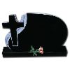 Cross Shanxi Black granite monument